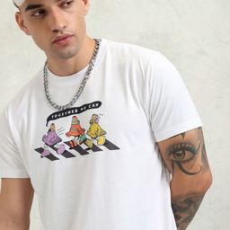 KETCH Men Graphic Printed Round Neck T-shirt-image-60