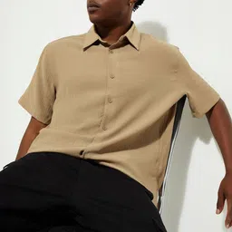 Max Urb_N Men Textured Slim Fit Shirt-picture-13