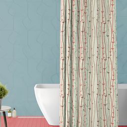 ArtzFolio Single Piece Waterproof Polyester Shower Curtain-55