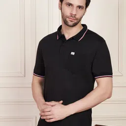 Austin wood Men Polo Collar Pockets T-shirt-image-50