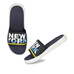 RIFOF Men Blue PU Flip Flops-picture-12