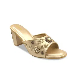 SHRIVAS BY ARCHITA MEHTA Women Embellished Ethnic Block Pumps-picture-3
