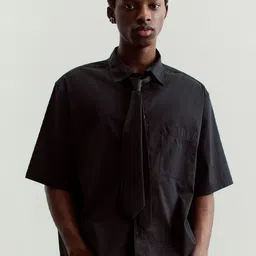 H&M Oversized Fit Short-Sleeved Shirt-image-34