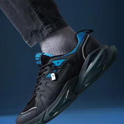 The Souled Store Men Colourblocked PU Sneakers-image-24