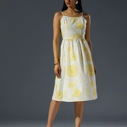H&M Shoulder Strap Printed Dress-image-63