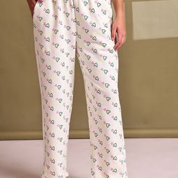 TAG 7 Hearts Printed Straight-Leg Lounge Pants-picture-30