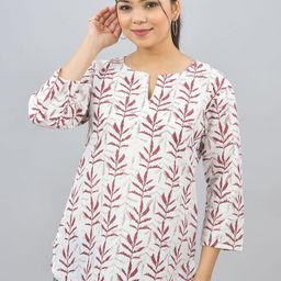 GiftyBasket Geometric Print Cotton Top-picture-26