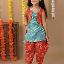 Sangria Girls Printed Pure Cotton Kurta Sets-picture-20