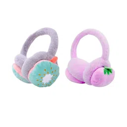 Trubliz Pack Of 2 Kids Pink & green Earmuffs-picture-14