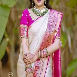 KALINI Woven Design Zari Banarasi Saree-picture-52