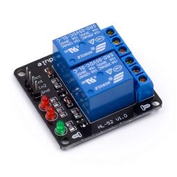 2 Channel 5V Relay Module Control Devices Directly Without Optocouplers Compatible With Arduino Raspberry Pi And Other Microcontrollers - RS29112 Channel 5V Relay Module Control Devices Directly Without Optocouplers Compatible With Arduino Raspberry Pi And Other Microcontrollers - RS2911 image 2