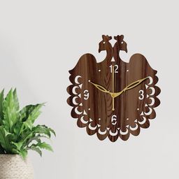 Freny Exim Brown Analogue Wood Wall Clock-image-72