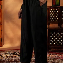 Libas Women Ombre Regular Beads and Stones Kurta with Trousers & With Dupatta image 5