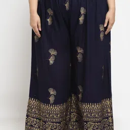 STYLE PREZONE Women Floral Printed Relaxed Pleated Trousers-picture-6