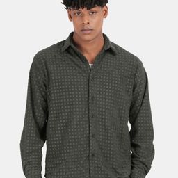 Blu MNKY Men Smart Slim Fit Printed Casual Shirt-image-48