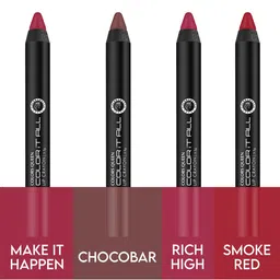 Colors Queen Color It All Set Of 4 Non Transfer Matte Lip Crayon - 3.5g Each - 11-12-10-14 image 3