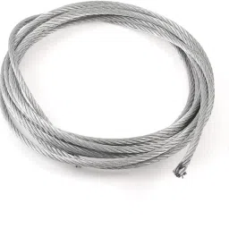 4mm Dia. 50M Length Galvanized iron Wire Rope Cable for Hoisting Silver, steel, galvanized-picture-16