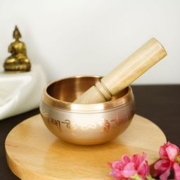 Ekhasa Beige Tibetan Meditation Singing Bowl-image-91