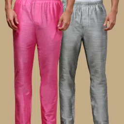 Pack of 2 Mens Solid Viscose blend Pyjama with adjustable waistband and Side Pockets Men Pyjama-image-65