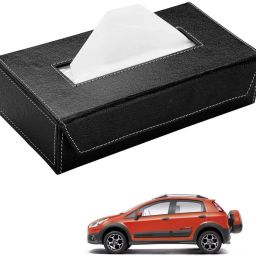 Car Tissue Box Paper Tissue Holder Black with 200 Sheets(100 Pulls) For Fiat Avventura Vehicle Tissue Dispenser-image-16