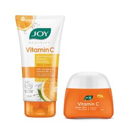 JOY Set of Vitamin C Brightening Face Wash - 150 ml & Bright Glow Day Cream - 50 ml-12