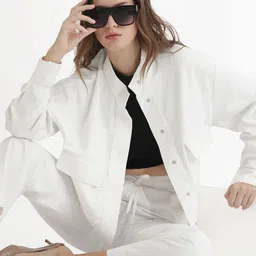 RAREISM Stand Collar Tailored Jacket-image-72