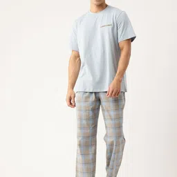 ETC Men Pure Cotton Night Suit-image-79