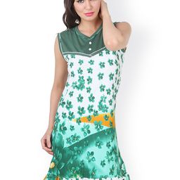Fasense Green & White Printed Nightdress SS070C3-image-64