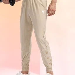 HRX by Hrithik Roshan Men Contrast Piping Mid-Rise Training Joggers with Mock Buttons-picture-26