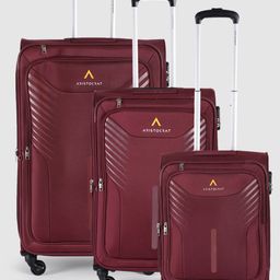 Aristocrat Pack of 3 Skyway Trolley Suitcases - Cabin, Medium & Large-57