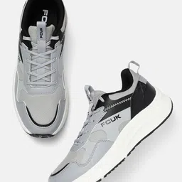 FCUK Men Woven Design Running Shoes-image-41