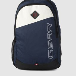 Gear Unisex Blue & White Colourblocked MODERN ECO 5 Backpack-image-69