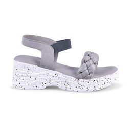 JM Looks Braided Open Toe Wedges With Backstrap image 5