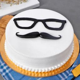 Mustache Theme Cake-image-26