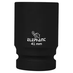 Elephant 1 inch (25.4 mm) Square Drive Imapct Socket 6-Point 41 mm Size 90 mm Length Metal-4