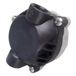 Vstec 0.5 Micron Plastic Black Booster Pump Head with Plastic Inlet Valve-3