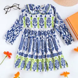 Bella Moda Print Peplum Dress-image-41