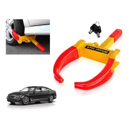 Auto Pearl Claw Type Adjustable Anti Theft Yellow, Red Wheel Clamp Lock for BMW 725i-image-52
