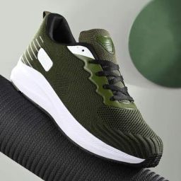 San Frissco Men's Green Running Shoes-image-30