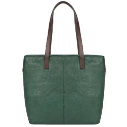 Hidesign Core Sonoma 01 Burnt Goat Mel Ranch Green Solid Large Tote Handbag-image-6