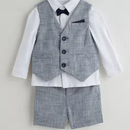 One Friday Boys Printed Pure Cotton 3-Piece Suits-image-45