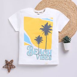 Happy Faces Boys Printed Pure Cotton T-shirt-image-73