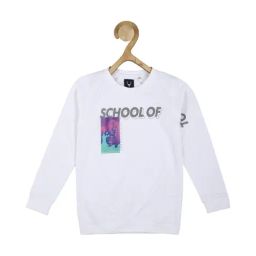 Allen Solly Junior White Graphic Print Sweatshirt-image-32