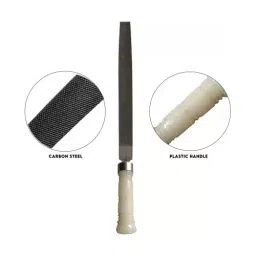 LXMI 8 inch (203.2 mm) Half Round File Tool With PVC Handle, AZHF008_2 image 2