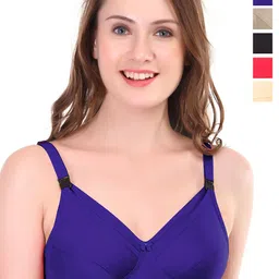 Liigne Solid Bra Pack of 5 Full Coverage-image-40