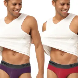Freecultr Trippy Violet & Sassy Red Comfort Fit Briefs - Pack of 2-image-49