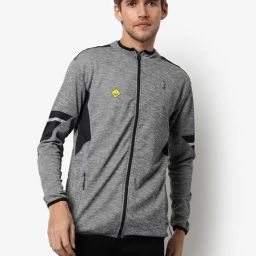 Campus Sutra Grey Regular Fit Sports Jacket-image-77