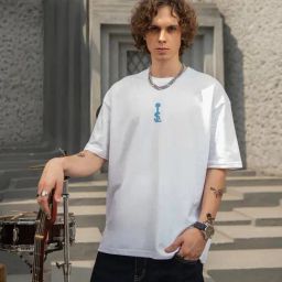 Louis Stitch White Regular Fit Graphic T-Shirt-image-56