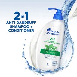 Head & Shoulders 2 in 1 Cool Menthol Anti-Dandruff Shampoo + Conditioner - 650 ml image 4