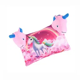 Aura Pink Memory Foam Filled Cotton Ultra Soft Baby Pillow-image-64